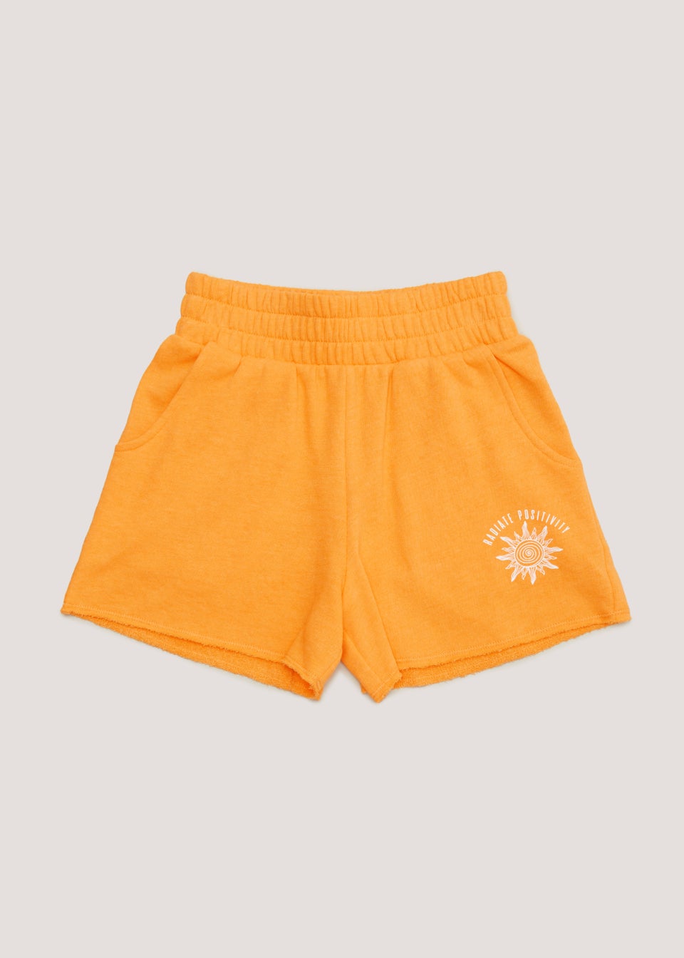 Girls Candy Couture Orange Boxer Shorts (9-16yrs)
