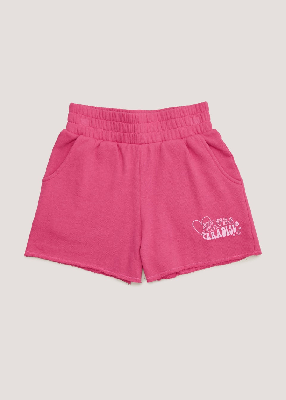Girls Candy Couture Pink Boxer Shorts (9-16yrs)
