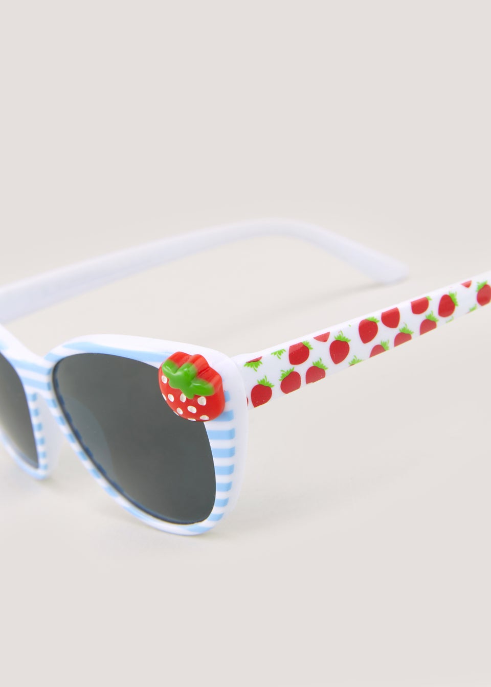 Kids Multicoloured Strawberry Print Stripe Sunglasses (3-10yrs)