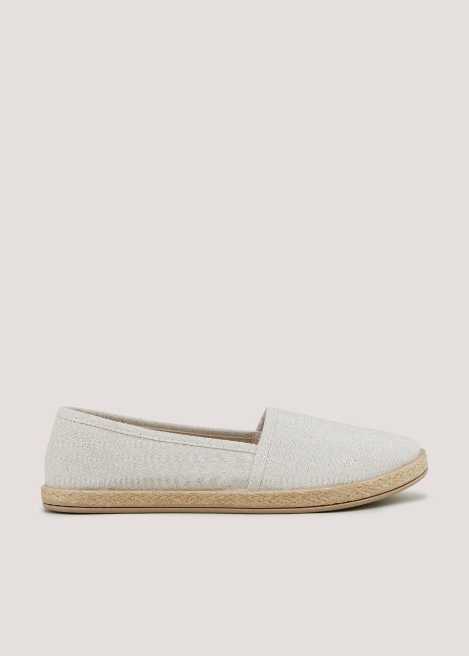 Stone Linen Ballet Espadrilles