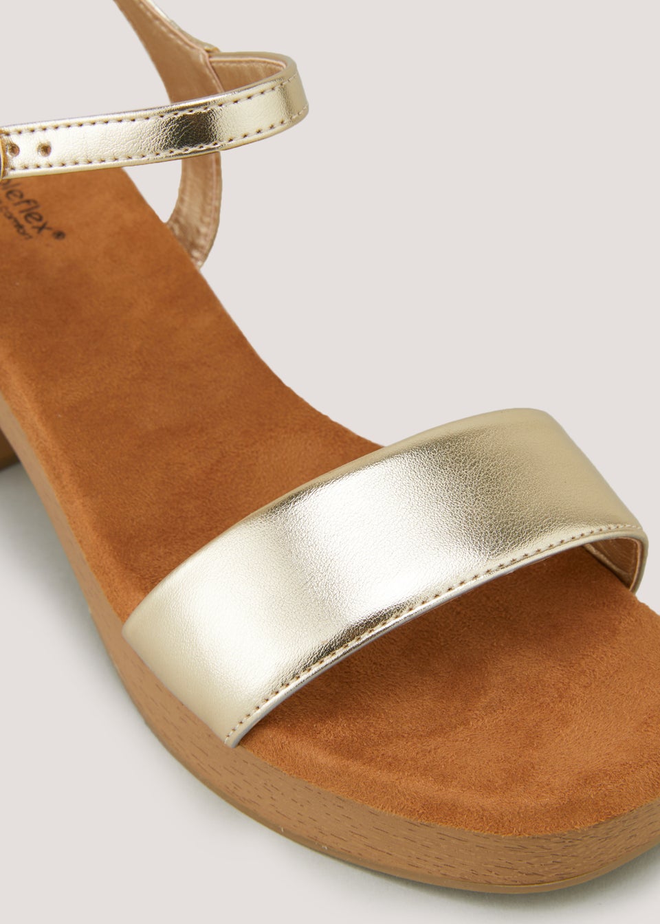 Gold heels matalan sale