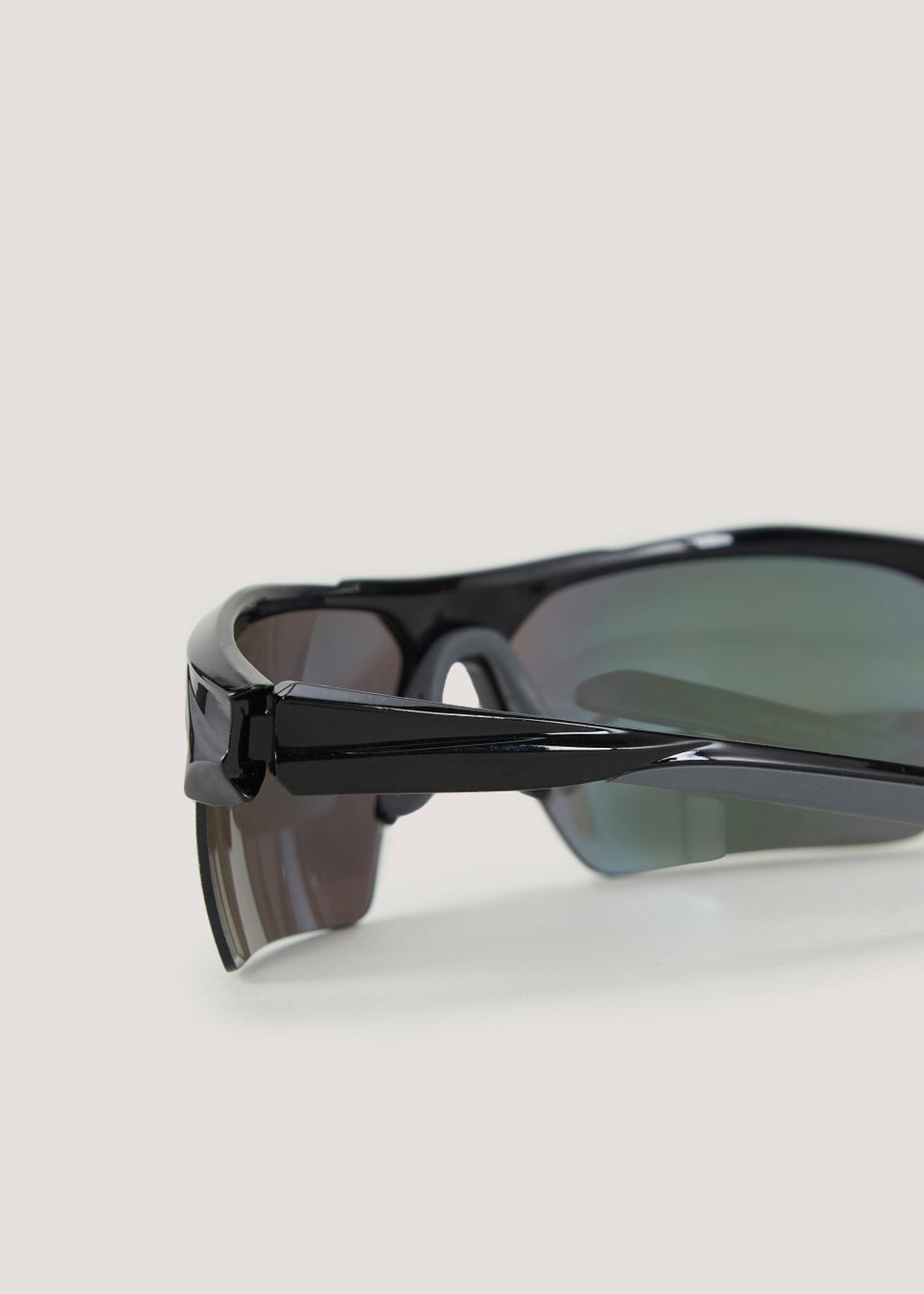Black Sports Wrap Sunglasses - Matalan