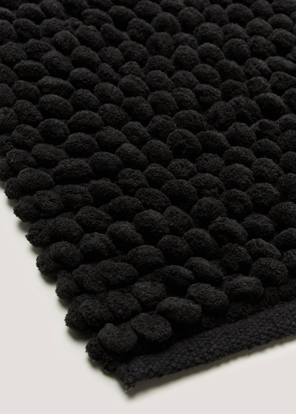 Black Chunky Bobble Shower Mat (50cm x 50cm)