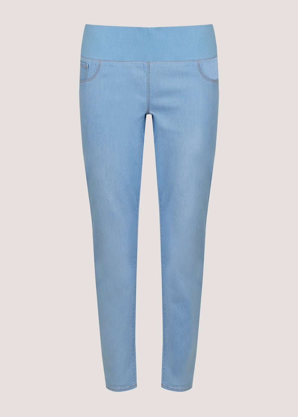 Maternity Rosie Light Wash Under The Bump Jeggings