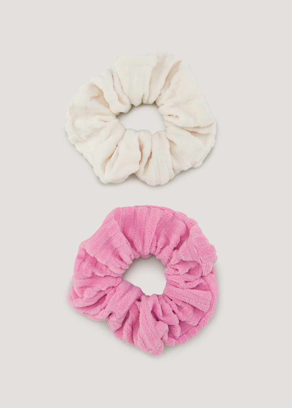 2 Pack Multicoloured Large Scrunchies