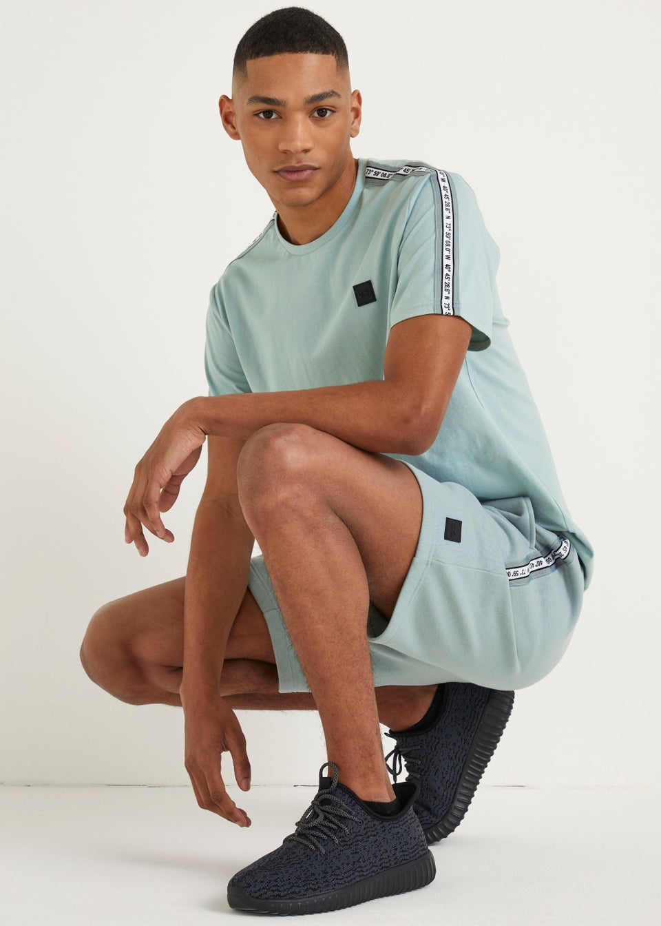 US Athletic Mint Tape Shorts Matalan