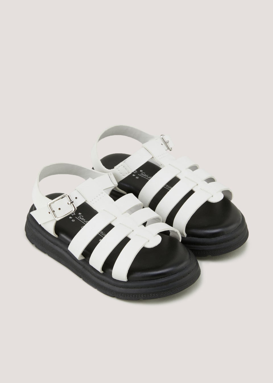 Matalan girls shop white sandals