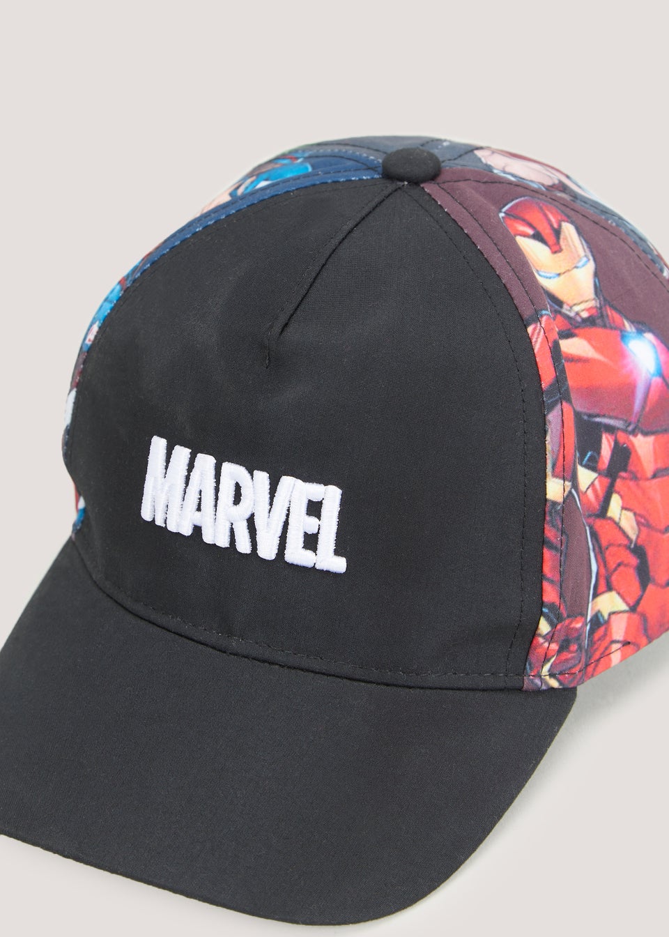 Boys Black Marvel Avengers Cap (3-10yrs)