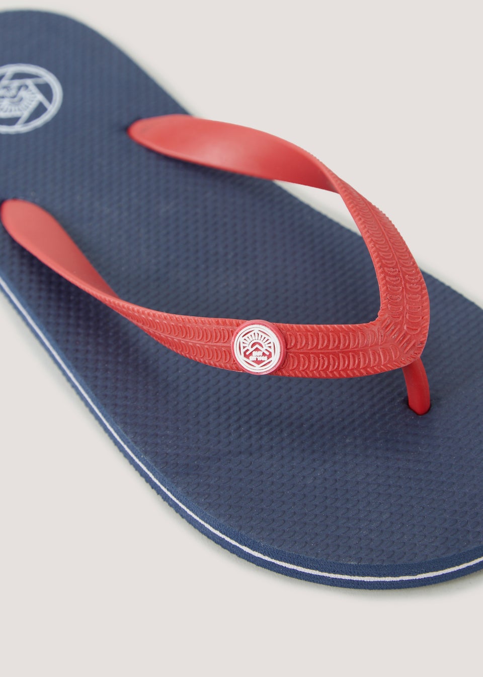 Navy Stripe Flip Flops