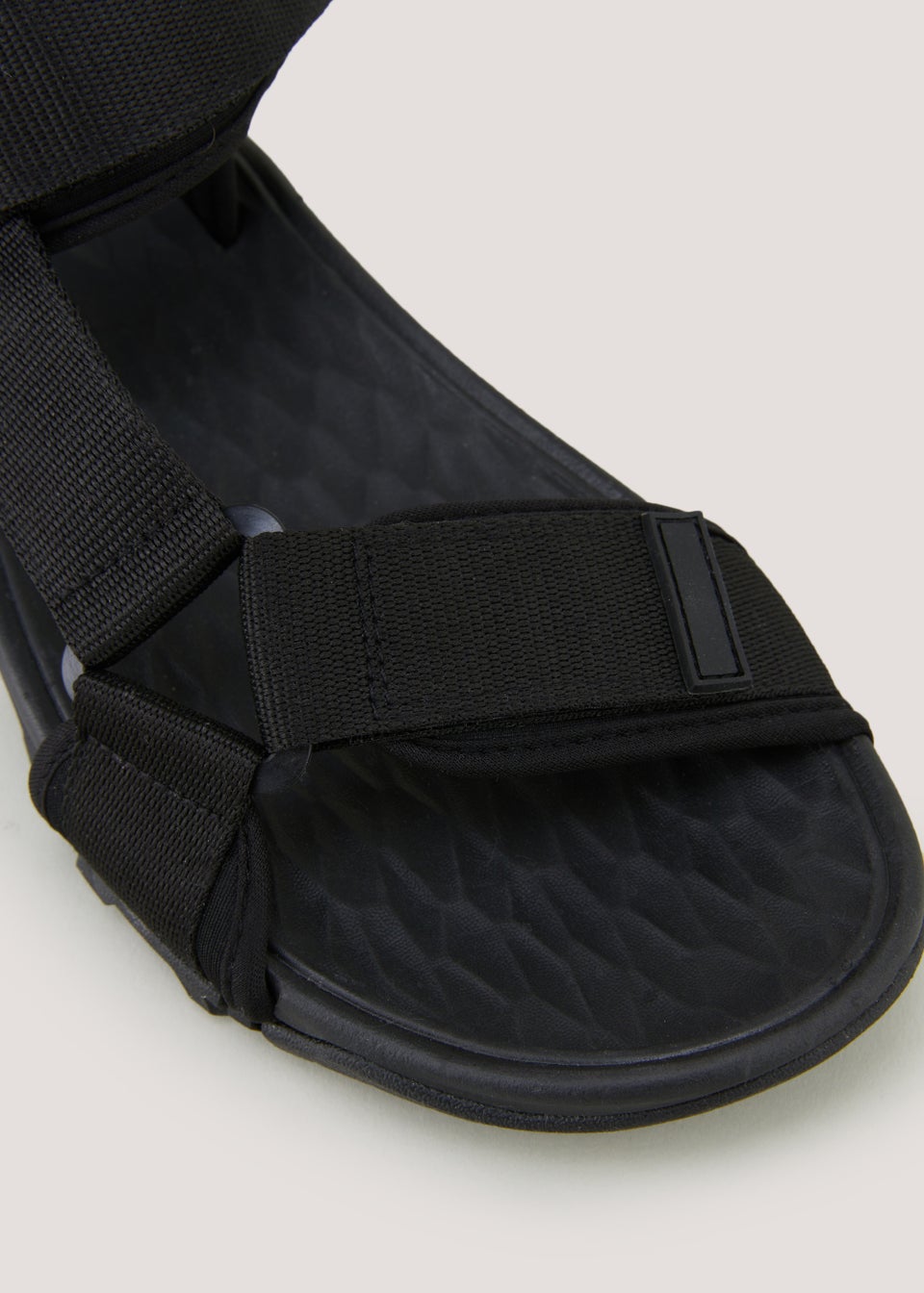 Black Trek Sports Sandals - Matalan