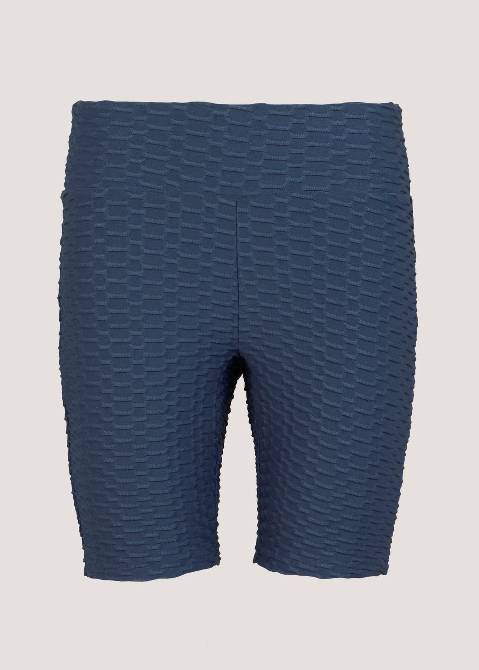 Souluxe Blue Ruched Sports Shorts
