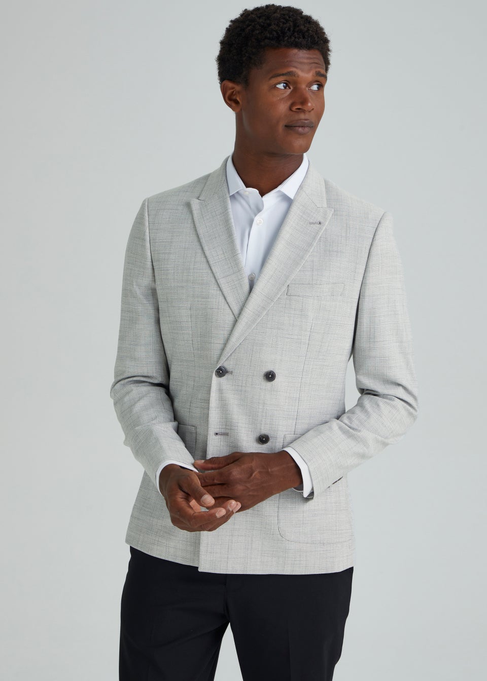 Taylor & Wright Murphy Grey Check Suit Jacket