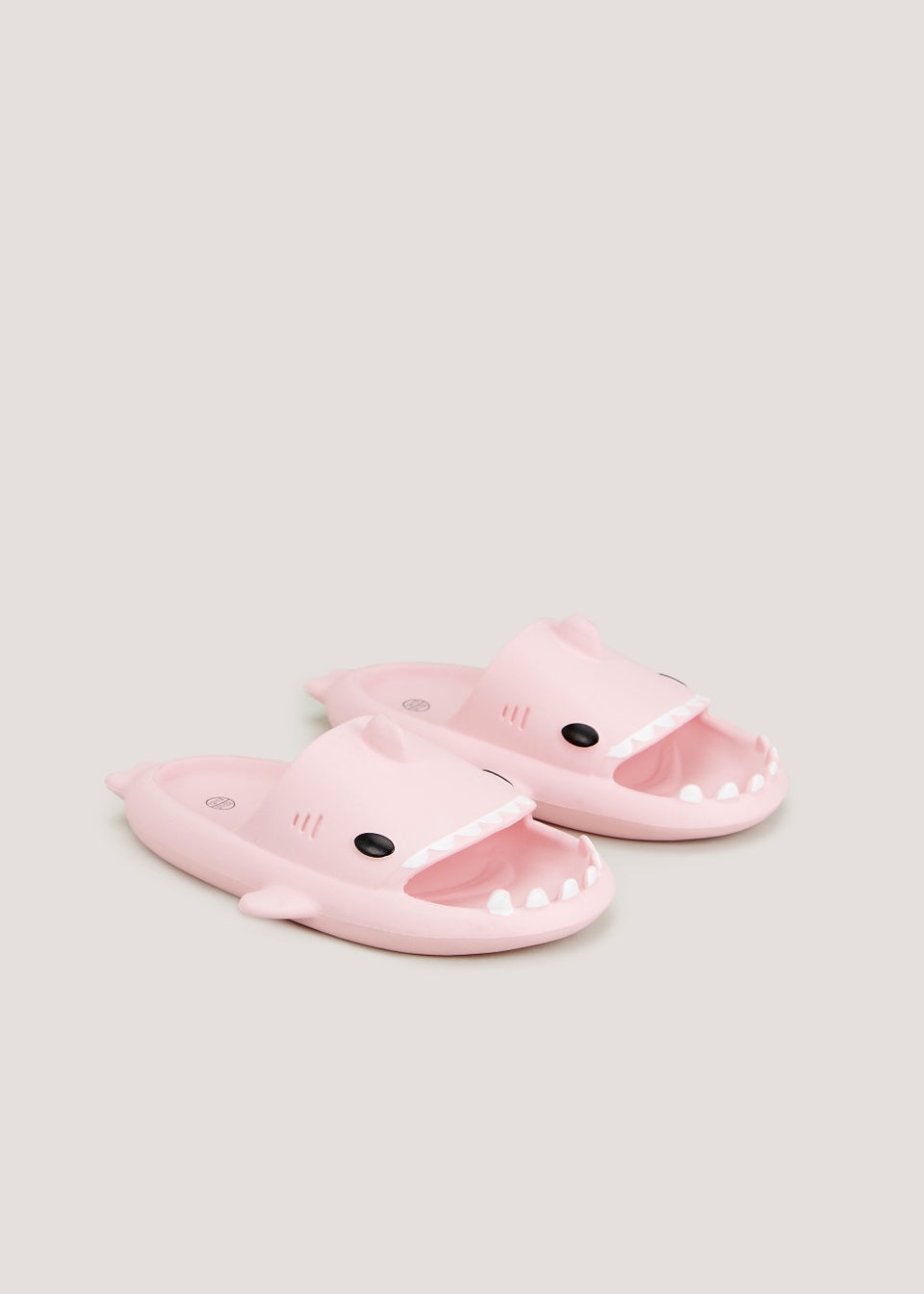 Girls Pink Shark Sliders (Younger 10-Older 2)