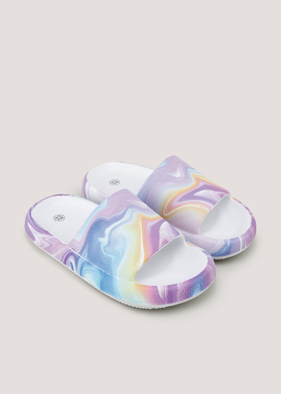 Girls Tie Dye Chunky Sliders (Younger 10-Older 5)