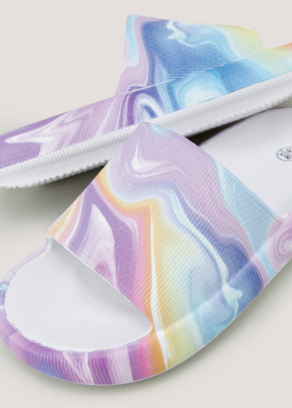 Girls tie dye slides sales