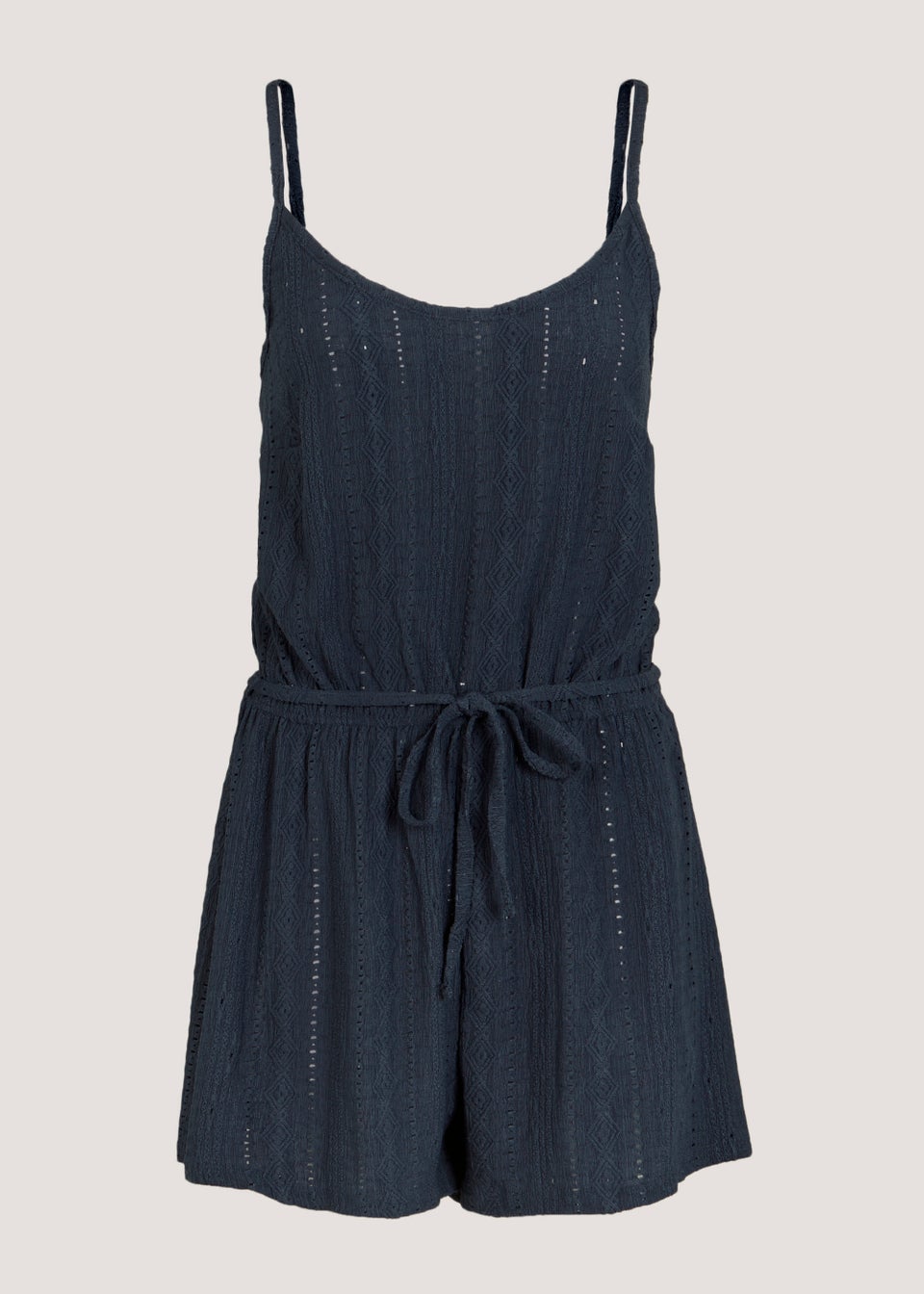Navy Cutwork Playsuit