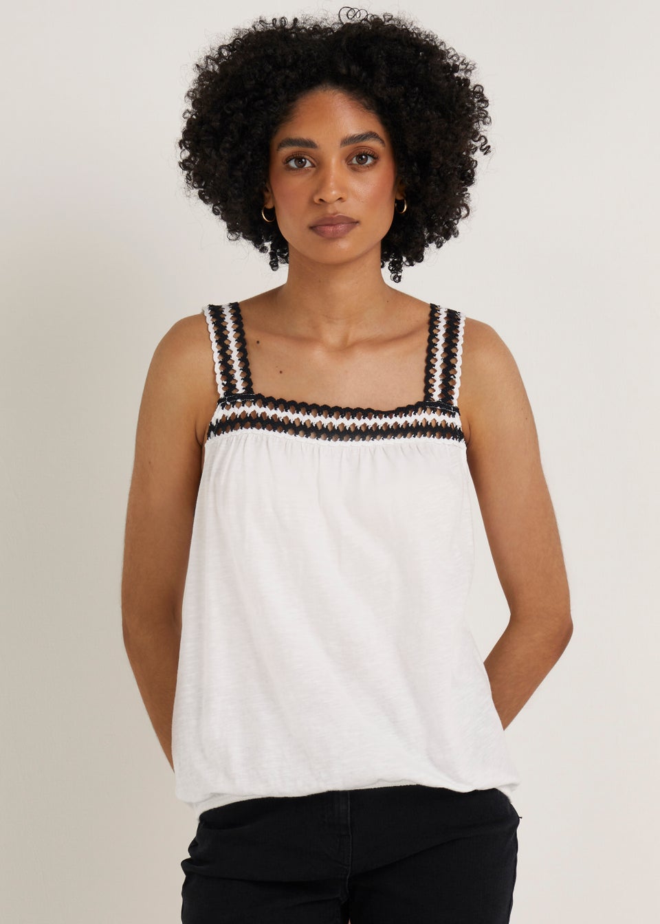 White Crochet Lace Top