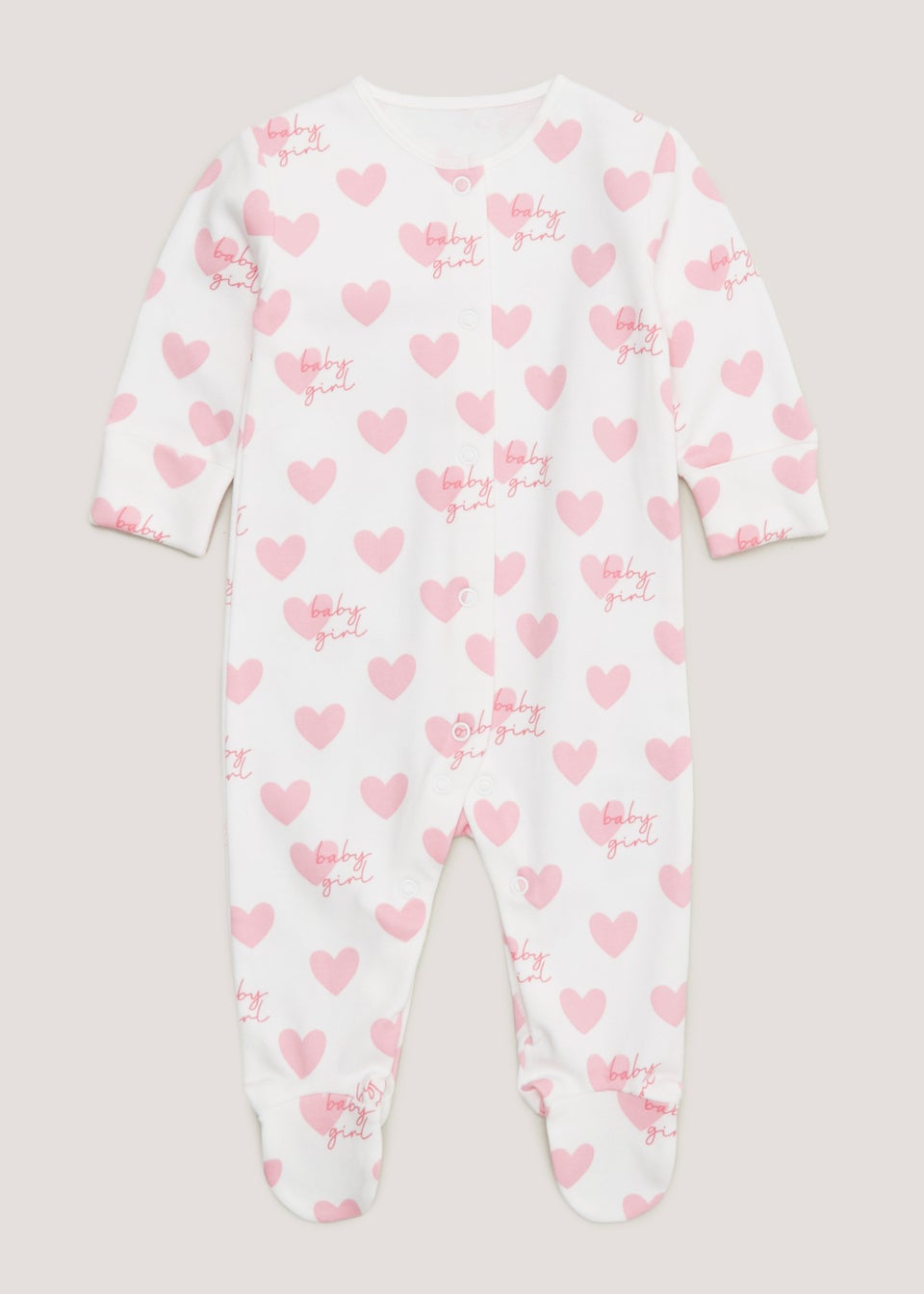 Matalan baby best sale girl sleepsuits