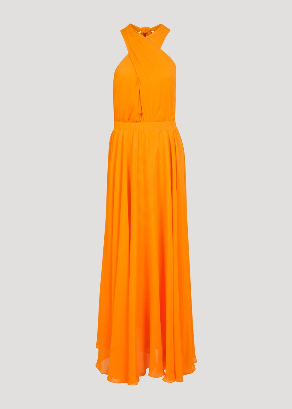 Et Vous Orange Cross Front Maxi Dress