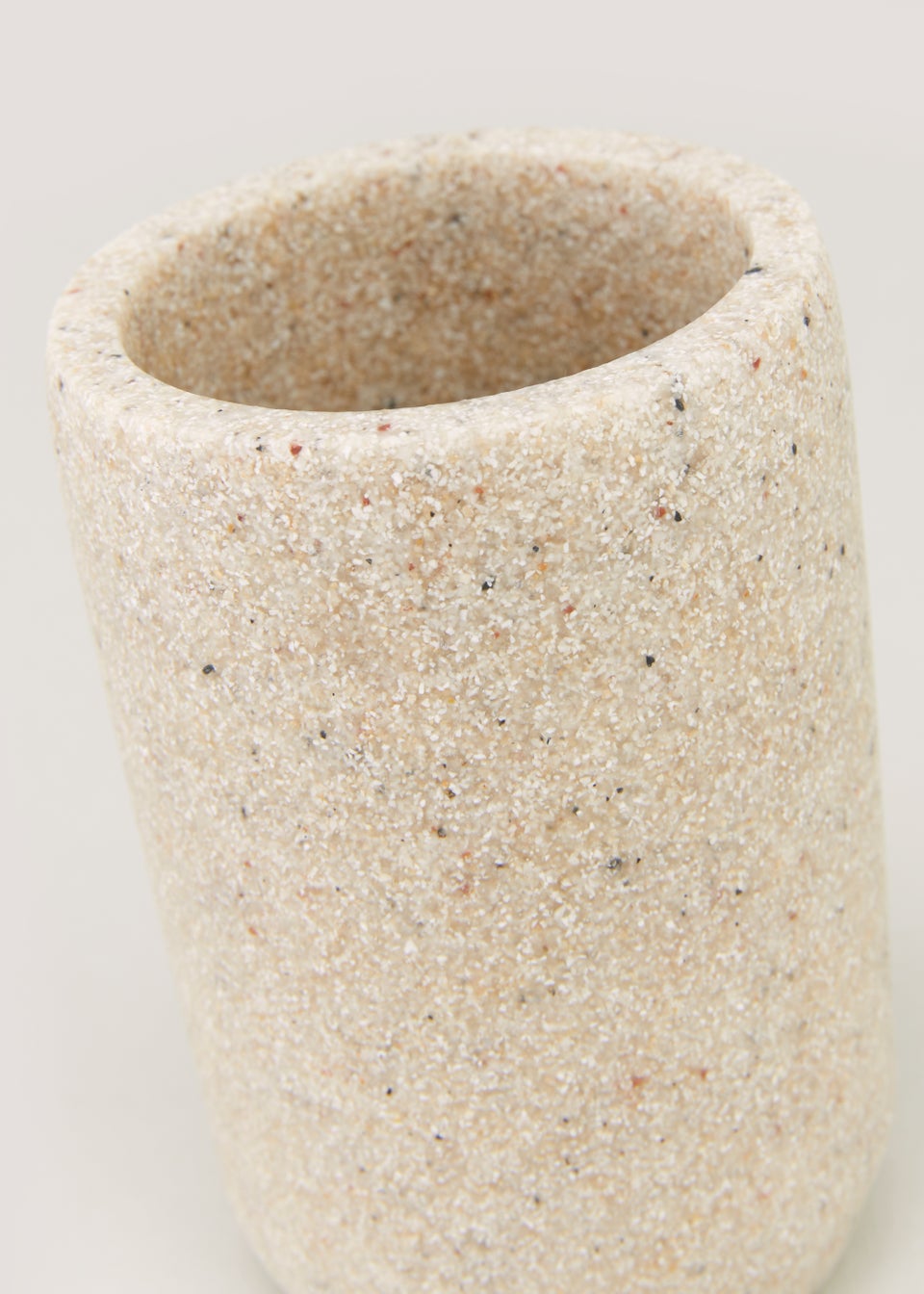 Beige Sandstone Effect Tumbler (11cm x 9.5cm x 9.5cm)