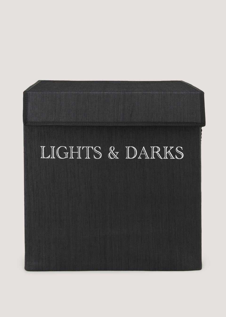 Black Lights & Darks Laundry Basket (55cm x 55cm x 35cm)