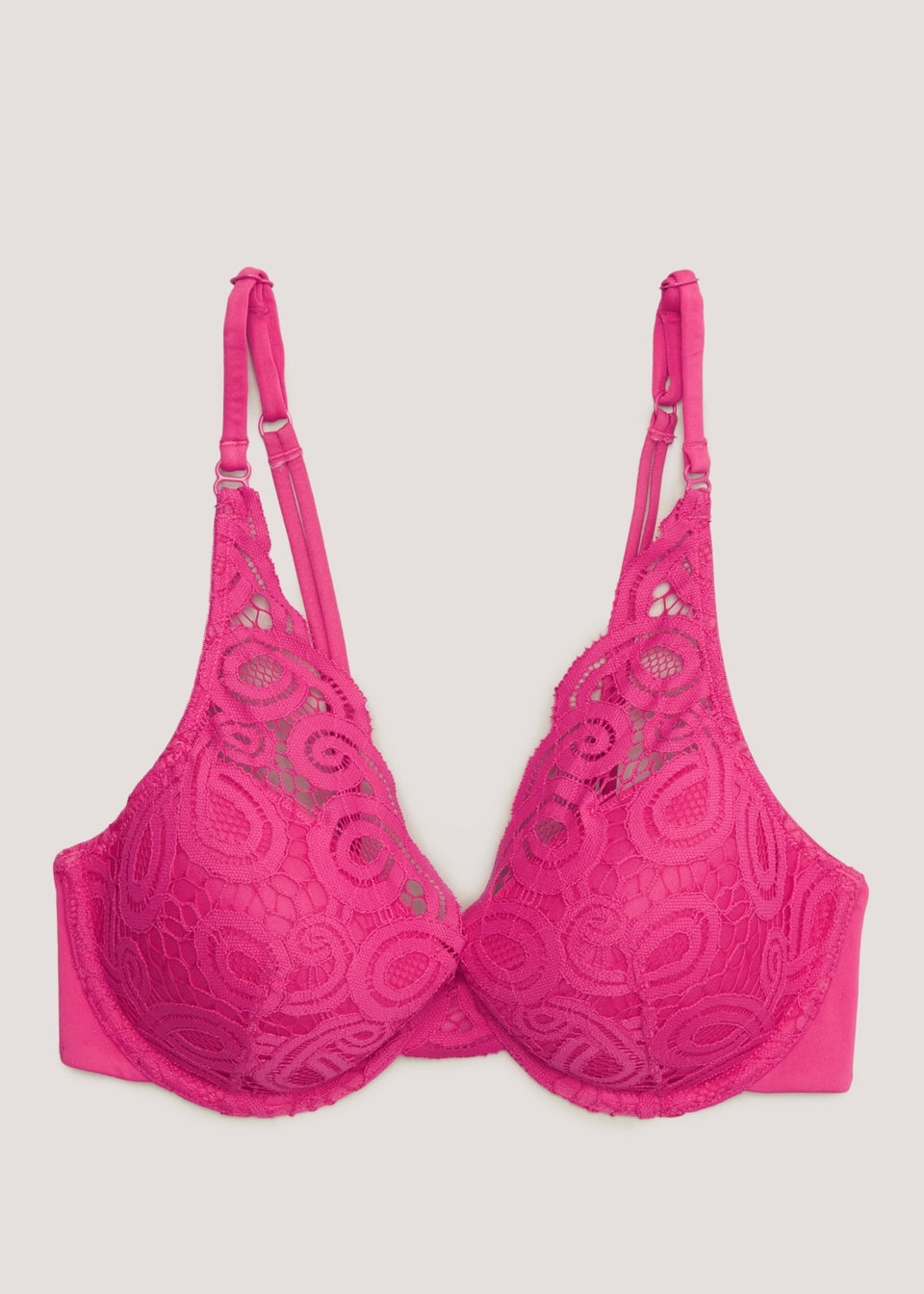 Pink Lace High Apex Bra