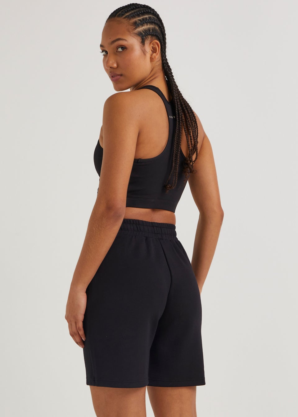 Souluxe Black Modal Bermuda Sports Shorts