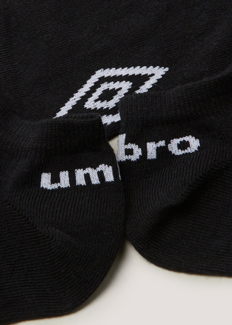 Umbro 5 Pack Black Trainer Socks