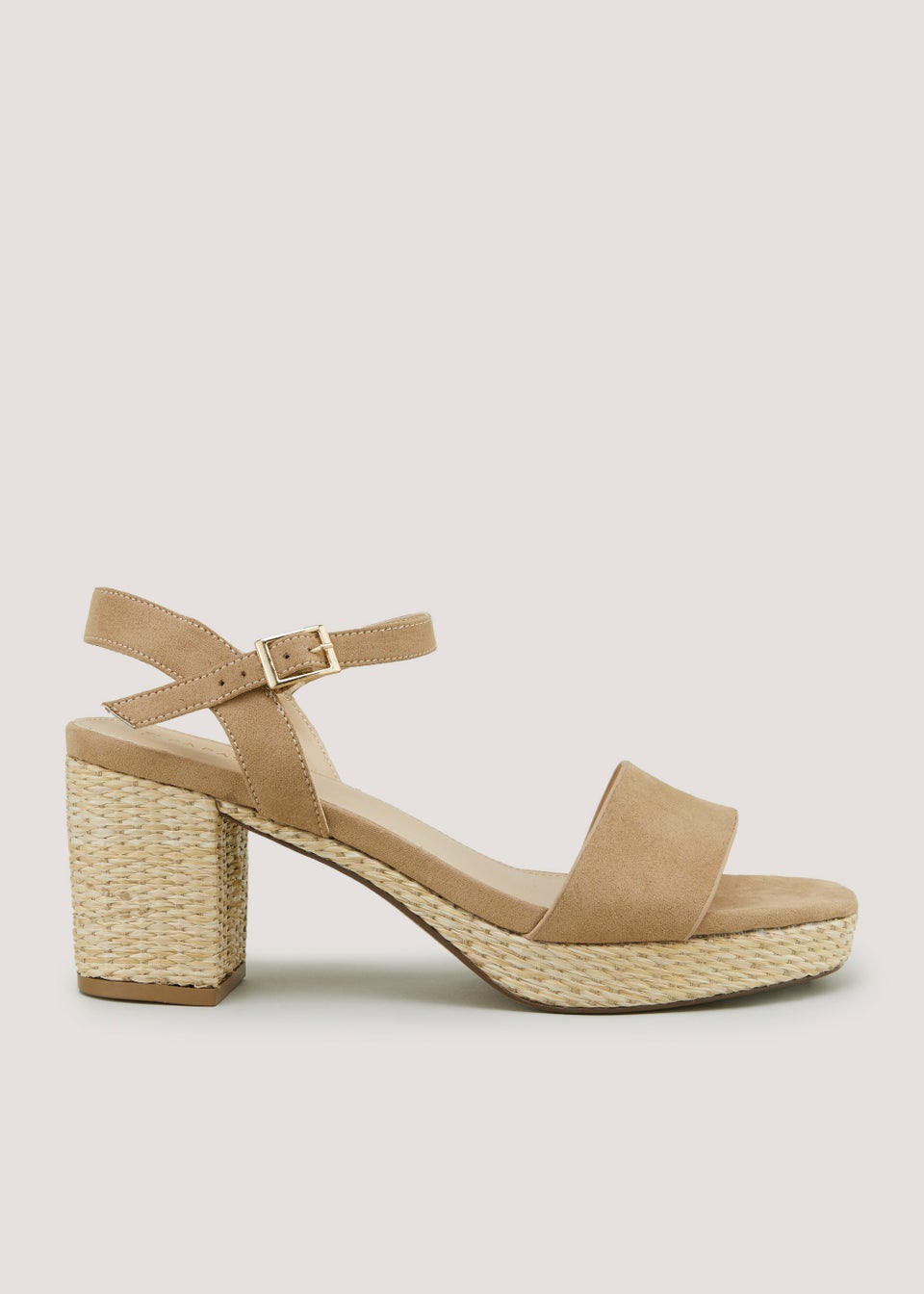 Taupe Platform Sandals