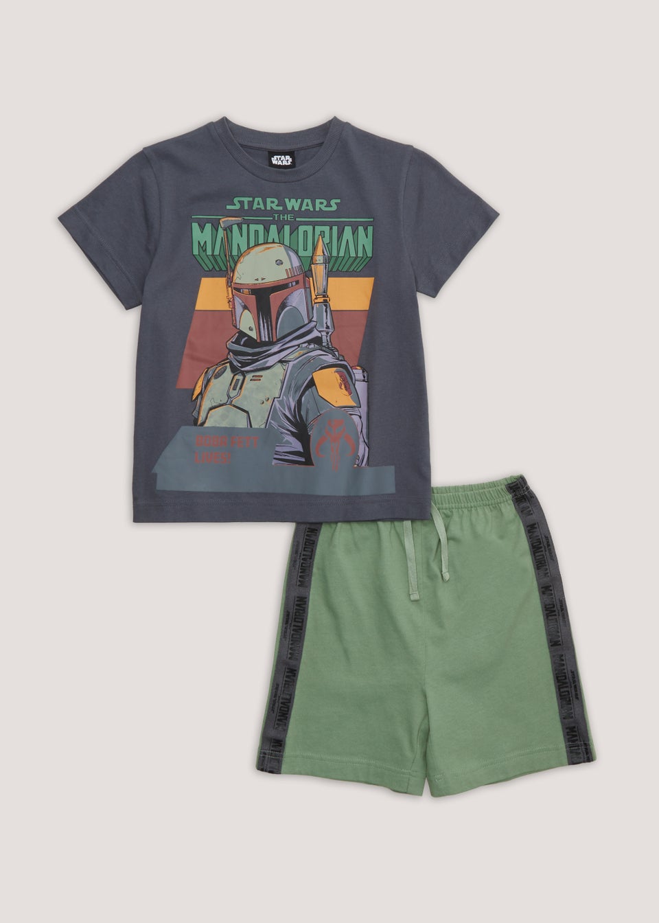 Kids Star Wars Mandalorian Shortie Pyjama Set (4-13yrs)