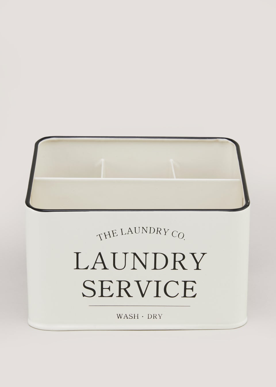 Cream The Laundry Co Wash Up Tin (12cm x 17cm x 12cm)
