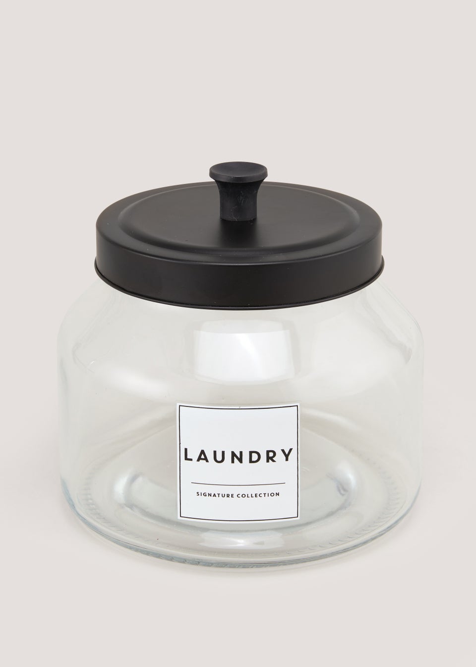 Glass Laundry Pod Jar (15cm x 12.5cm)