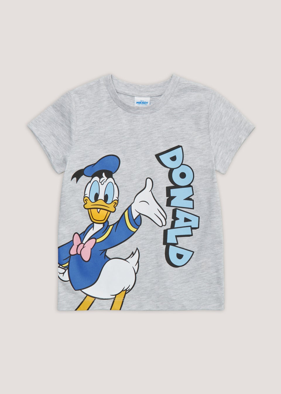 Kids Grey Marl Disney Donald Duck T Shirt 12mths 6yrs Matalan
