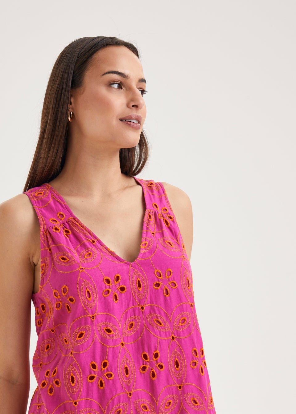 Et Vous Pink Schiffli Dress