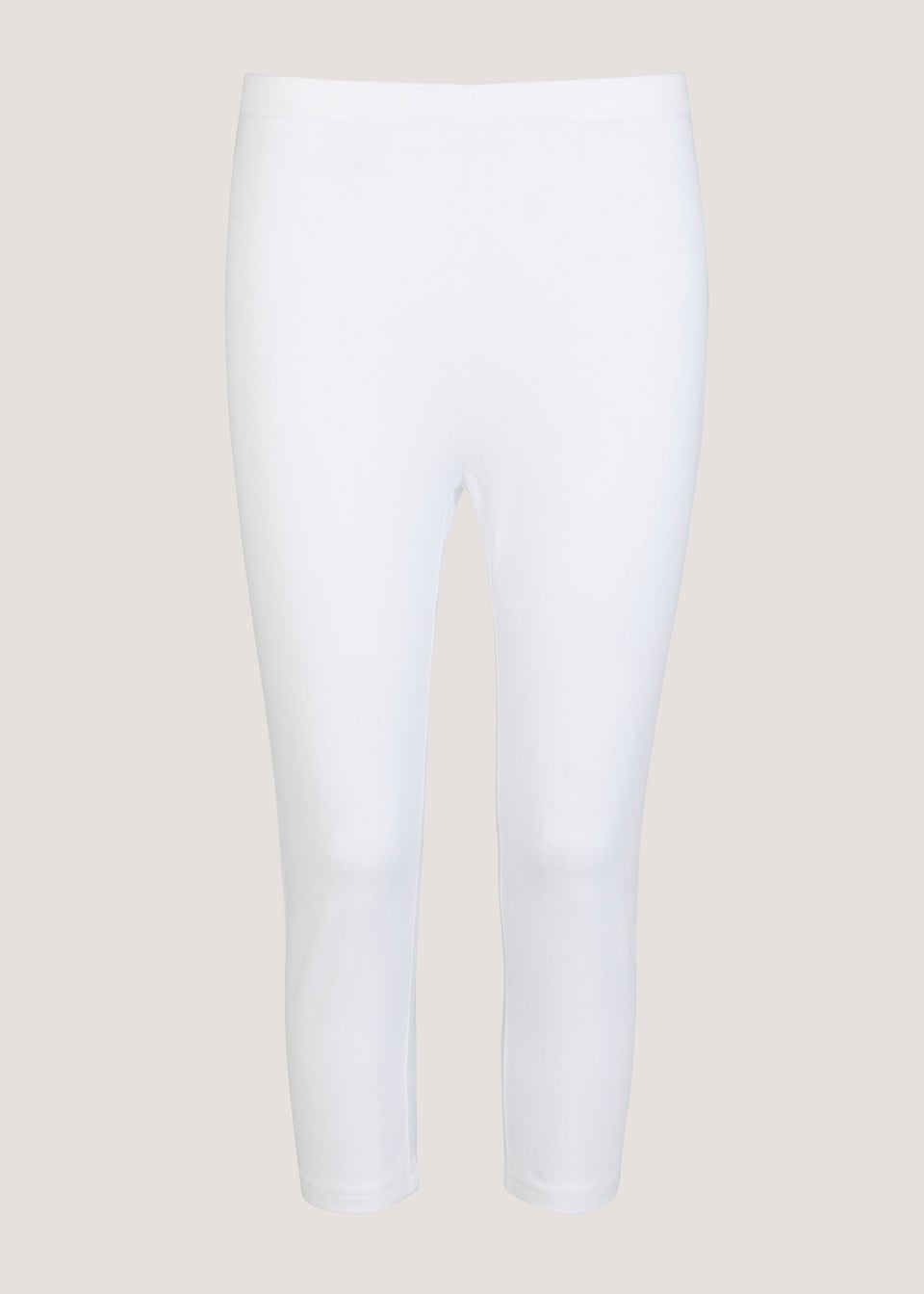 White Cropped Leggings Matalan