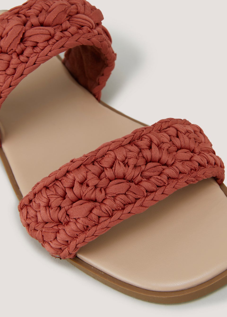 Rust Macrame Sandals