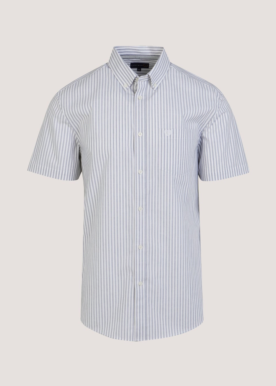 Lincoln Grey Stripe Short Sleeve Shirt