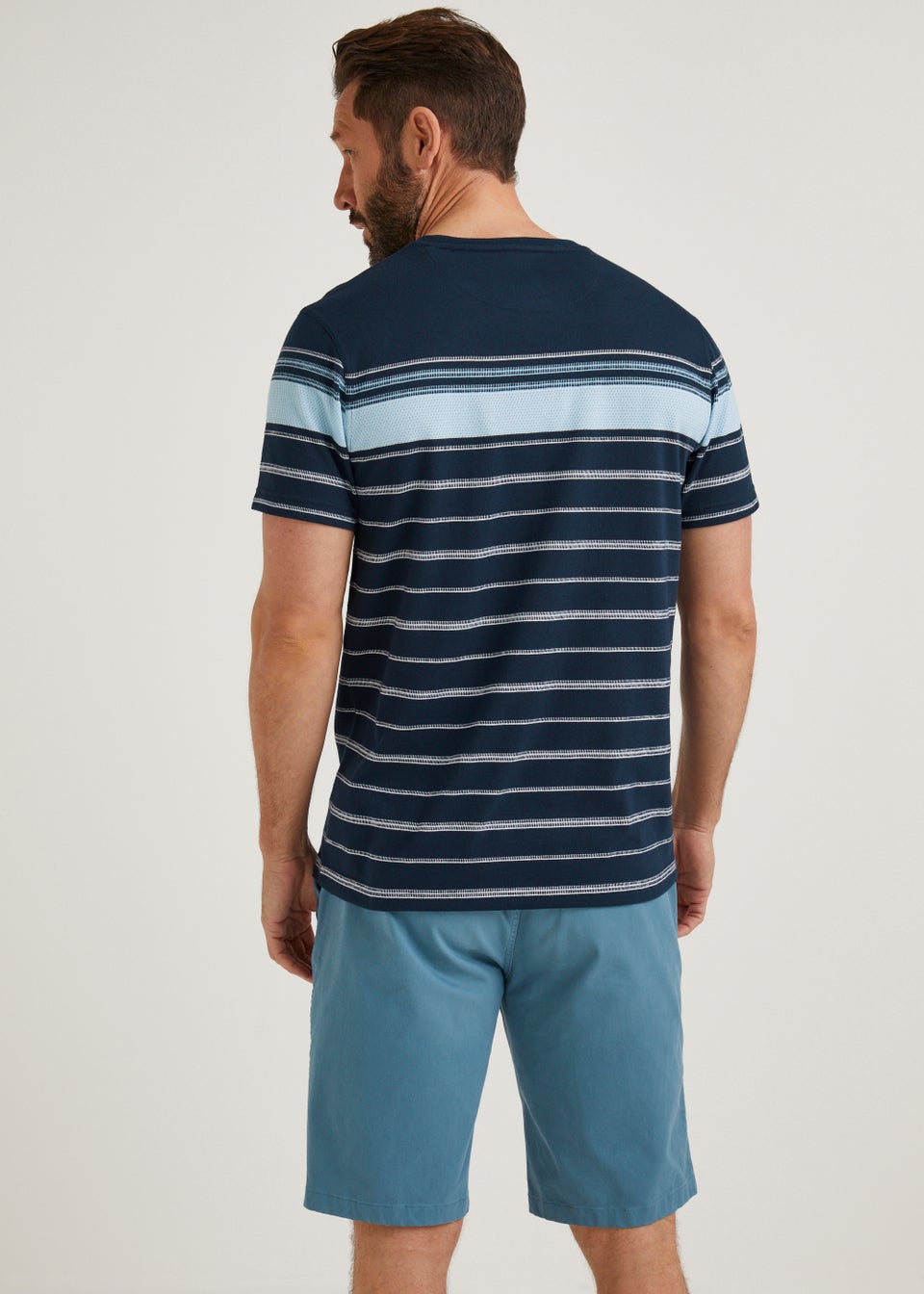 Lincoln Navy Stripe TShirt Matalan