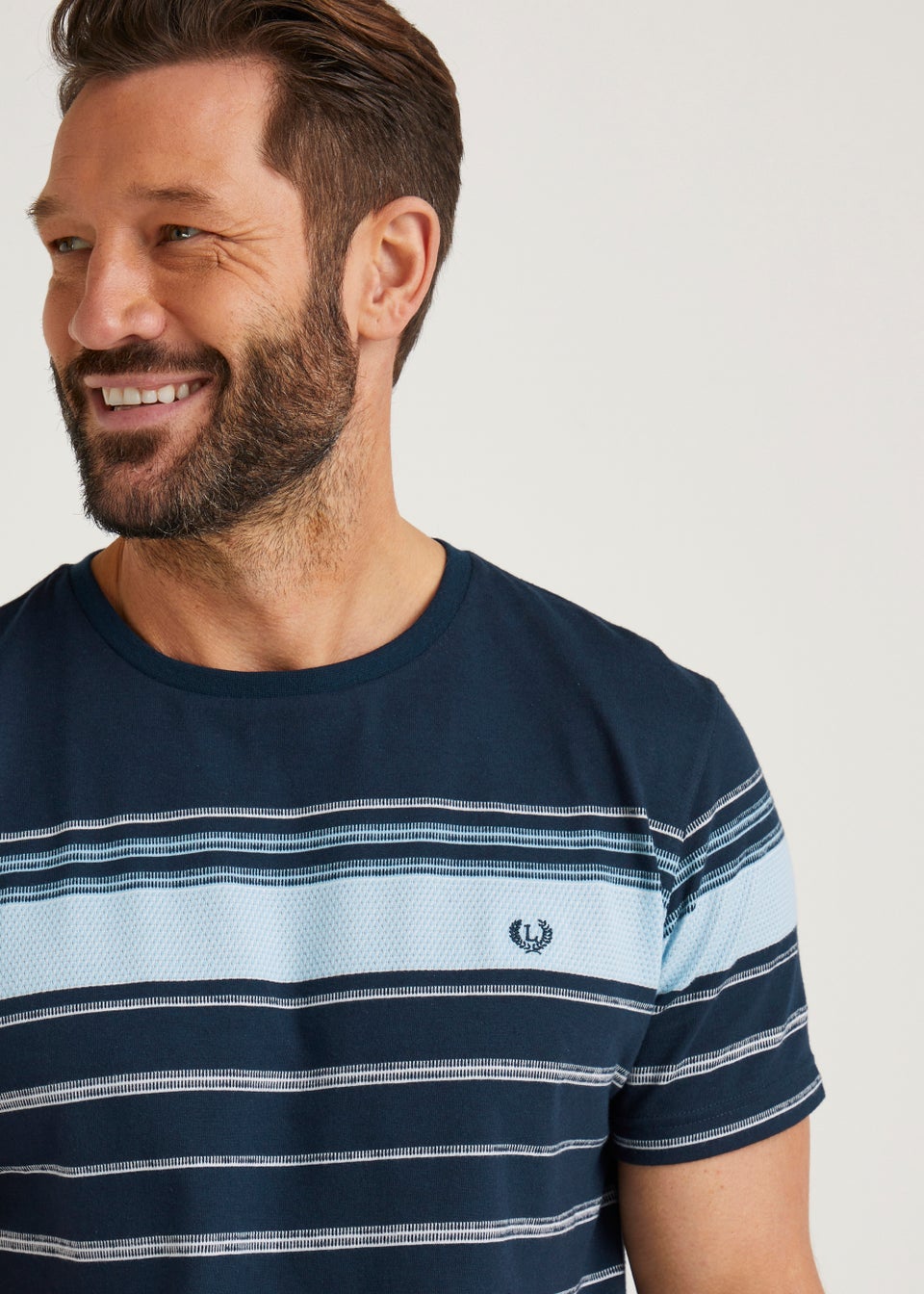 Lincoln Navy Stripe TShirt Matalan