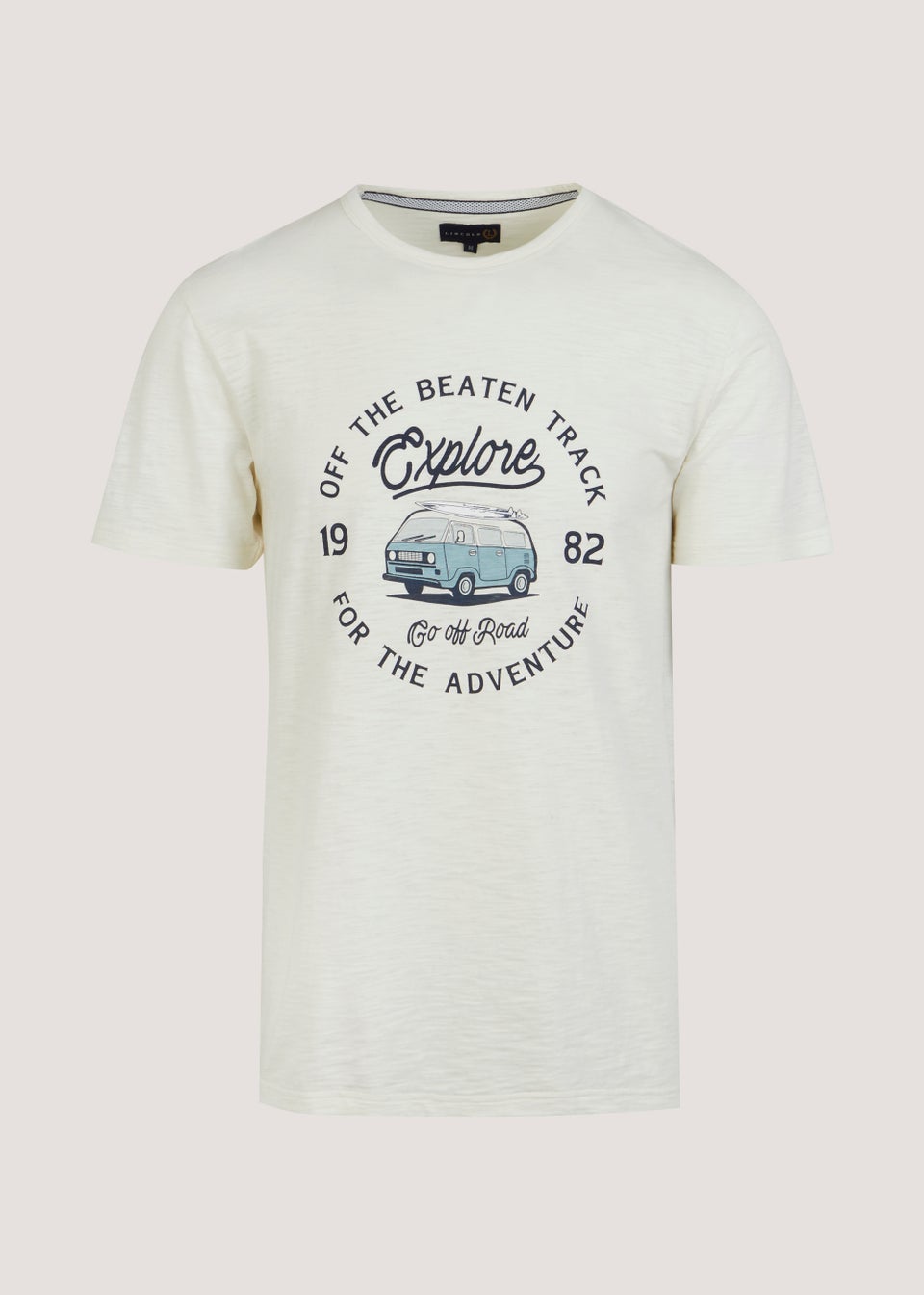 Lincoln Ecru Campervan Print T-Shirt