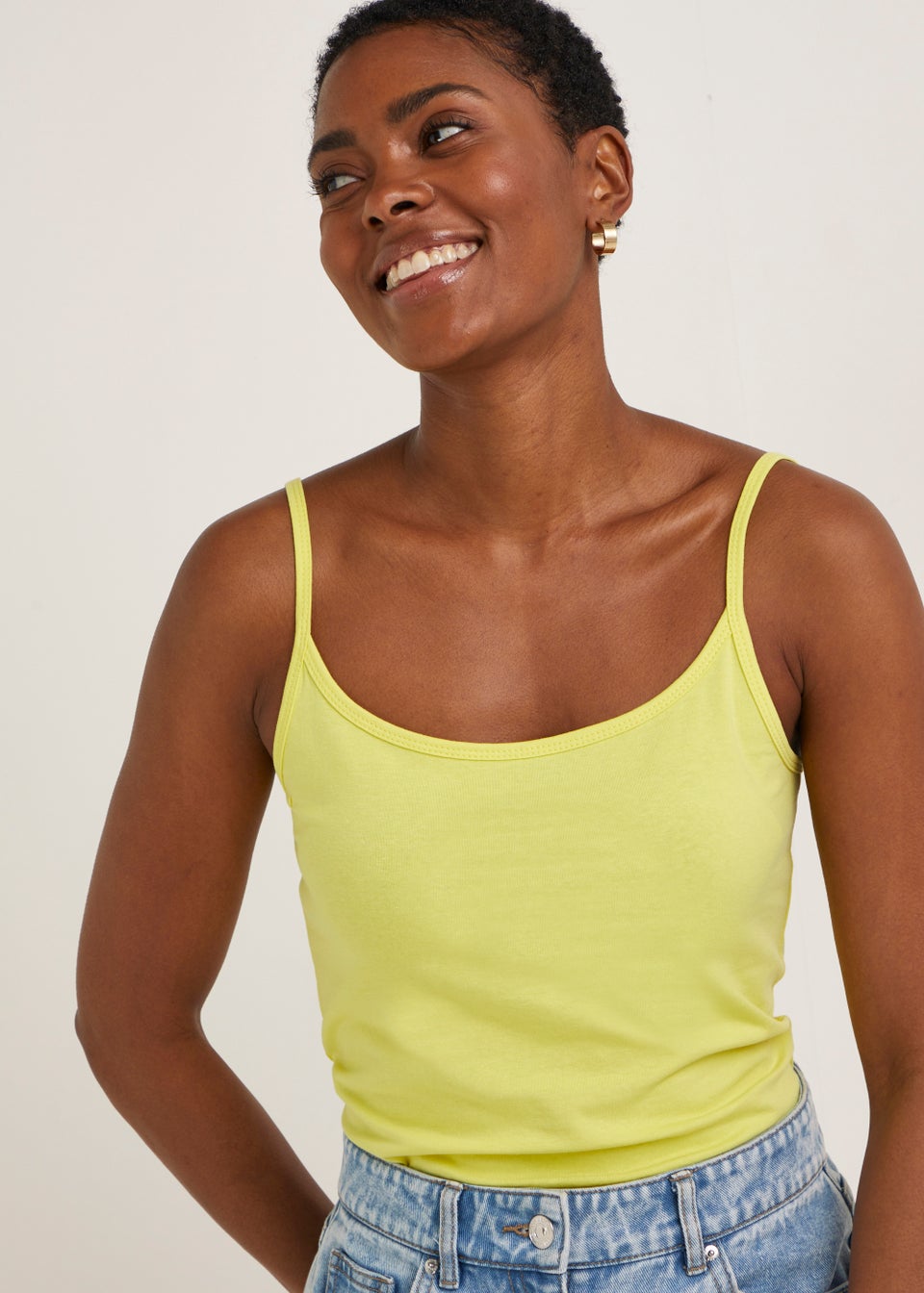 Neon yellow 2024 cami top