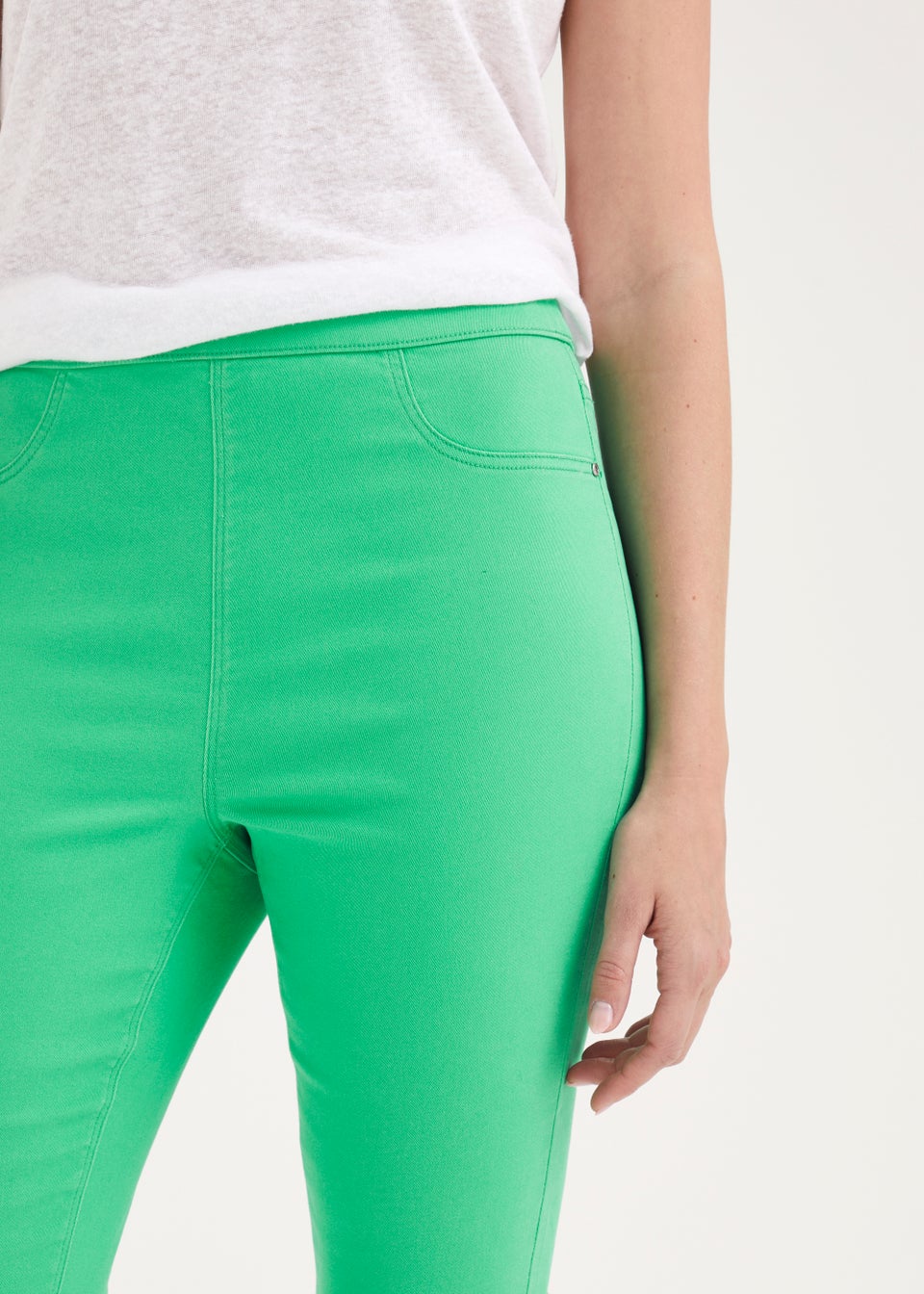 Rosie Green Cropped Pull On Jeggings