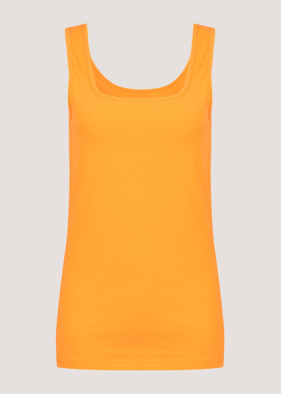 Orange Short Vest Top