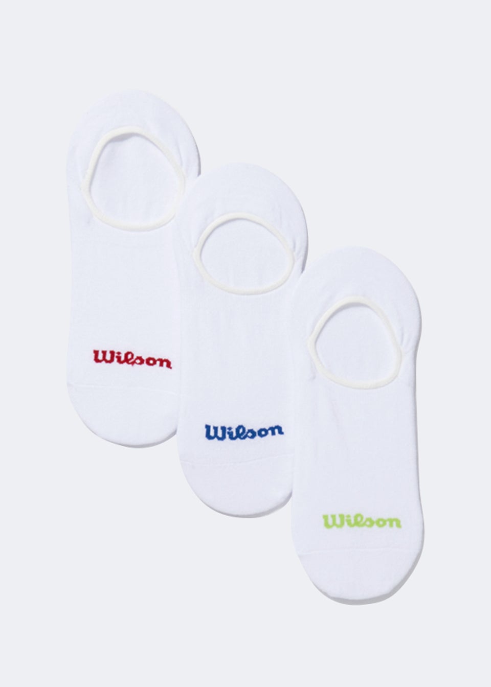 3 Pack Wilson White Invisible Socks