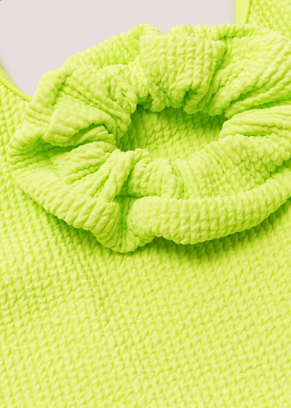 Girls Lime Swimming Costume & Scrunchie Set (4-13yrs)