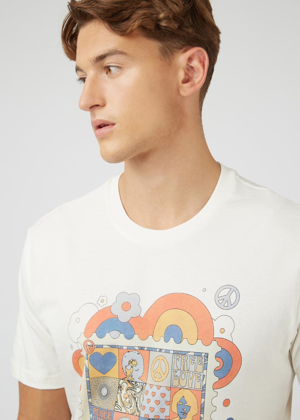Ben Sherman Ivory 1960s T-Shirt