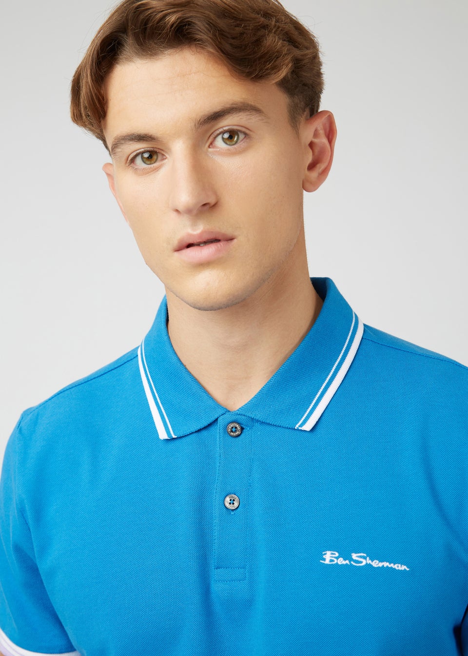 Ben Sherman Blue Signature Polo Shirt - Matalan