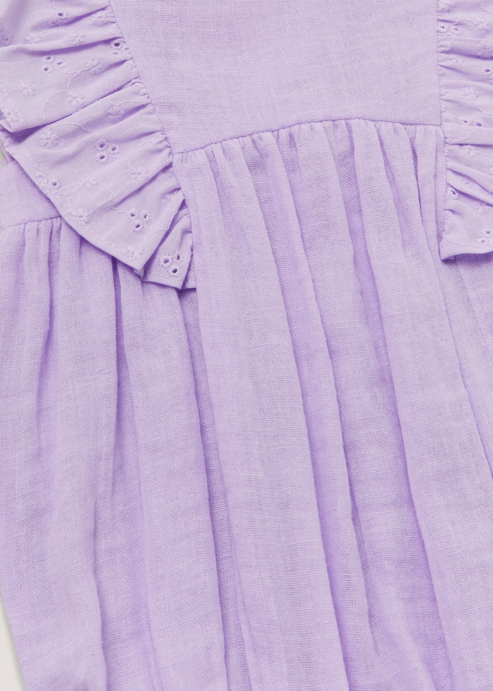 Baby Lilac Double Cloth Romper (Newborn-18mths)