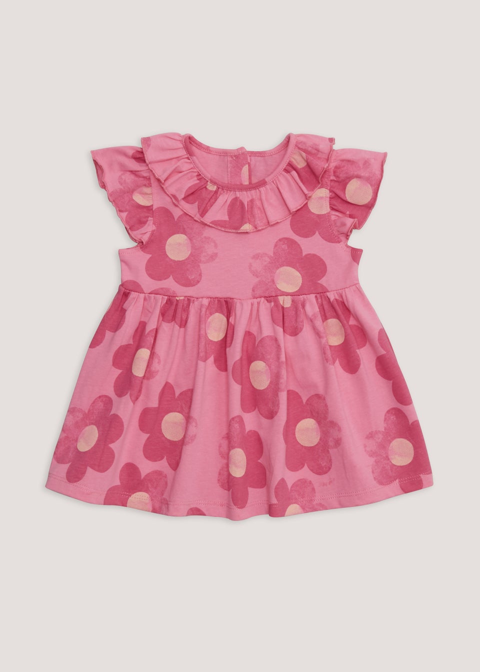Baby Pink Floral Dress Newborn 23mths