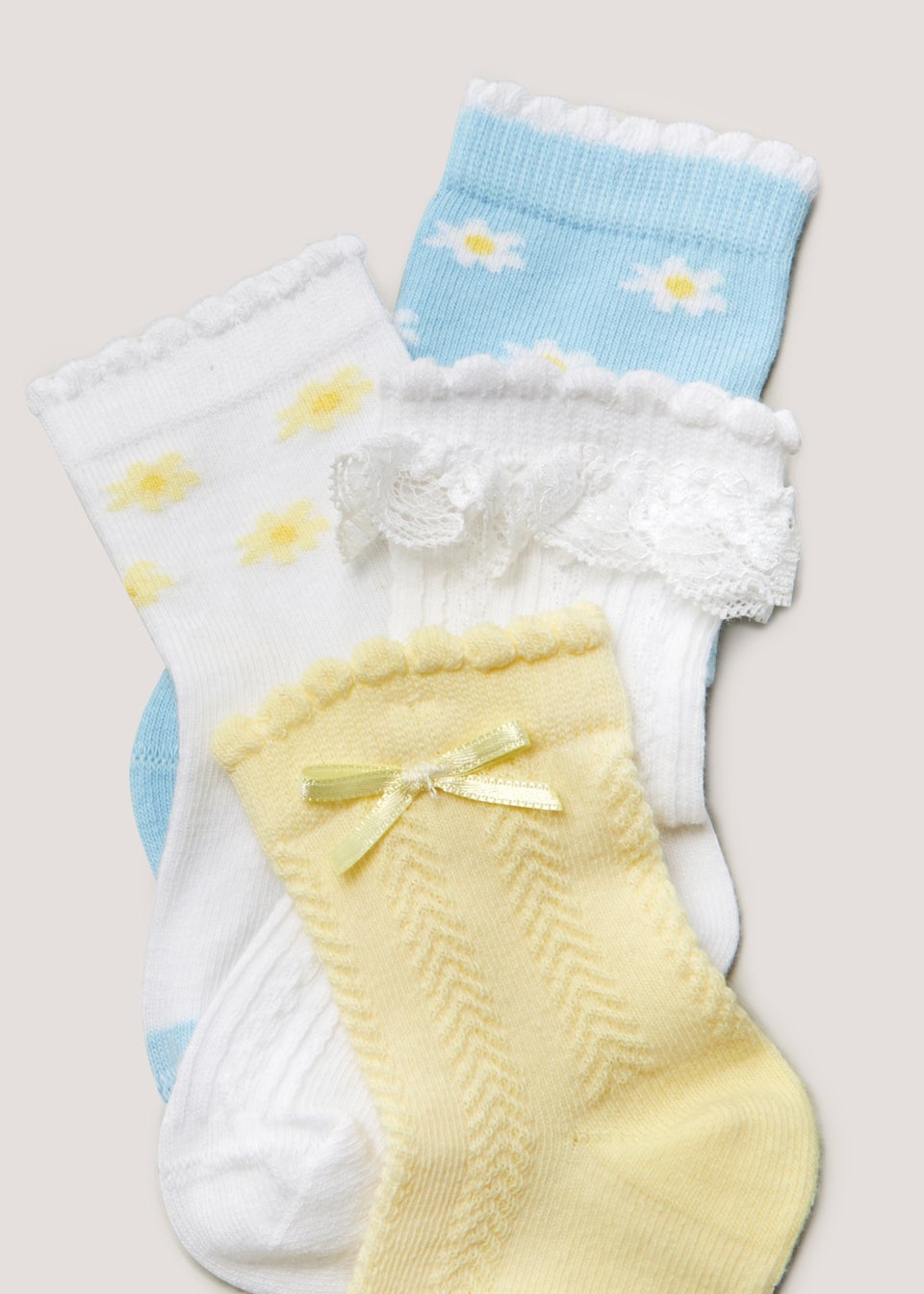 4 Pack Floral Baby Socks (Newborn-12mths)